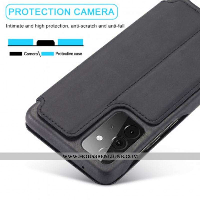 Flip Cover Samsung Galaxy A52 4G / A52 5G / A52s 5G LC.IMEEKE Effet Cuir