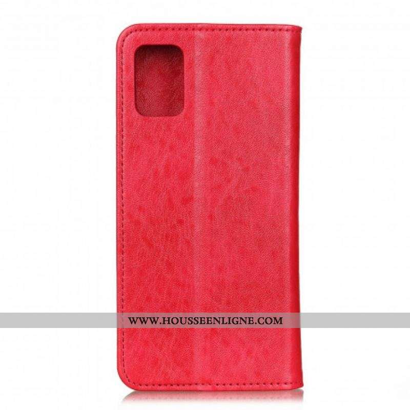 Flip Cover Samsung Galaxy A52 4G / A52 5G / A52s 5G Texture Cuir Fendu