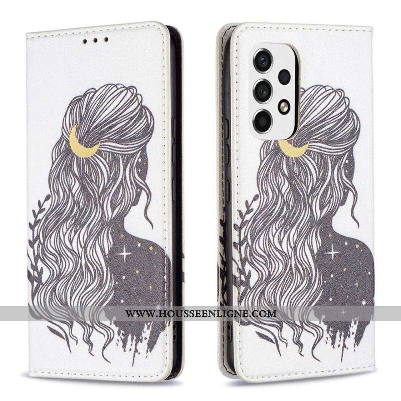 Flip Cover Samsung Galaxy A53 5G Jolie Chevelure