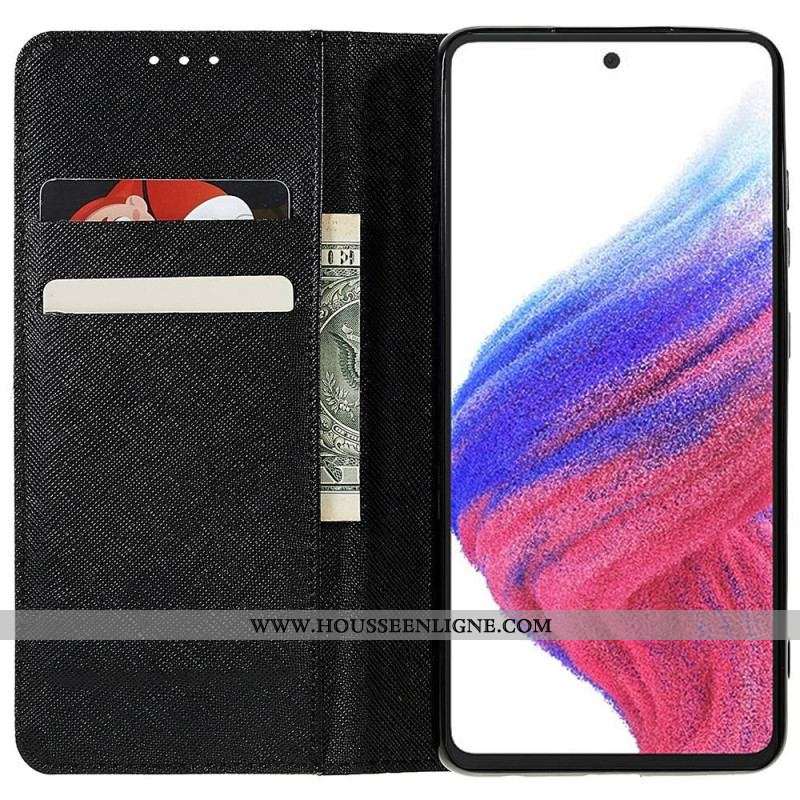 Flip Cover Samsung Galaxy A53 5G Simili Cuir Texturé