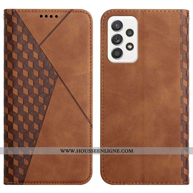 Flip Cover Samsung Galaxy A53 5G Style Cuir Motif 3D