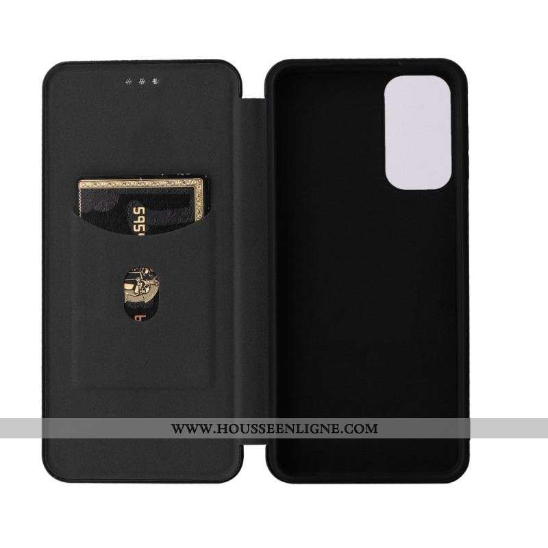 Flip Cover Samsung Galaxy M23 5G Fibre Carbone