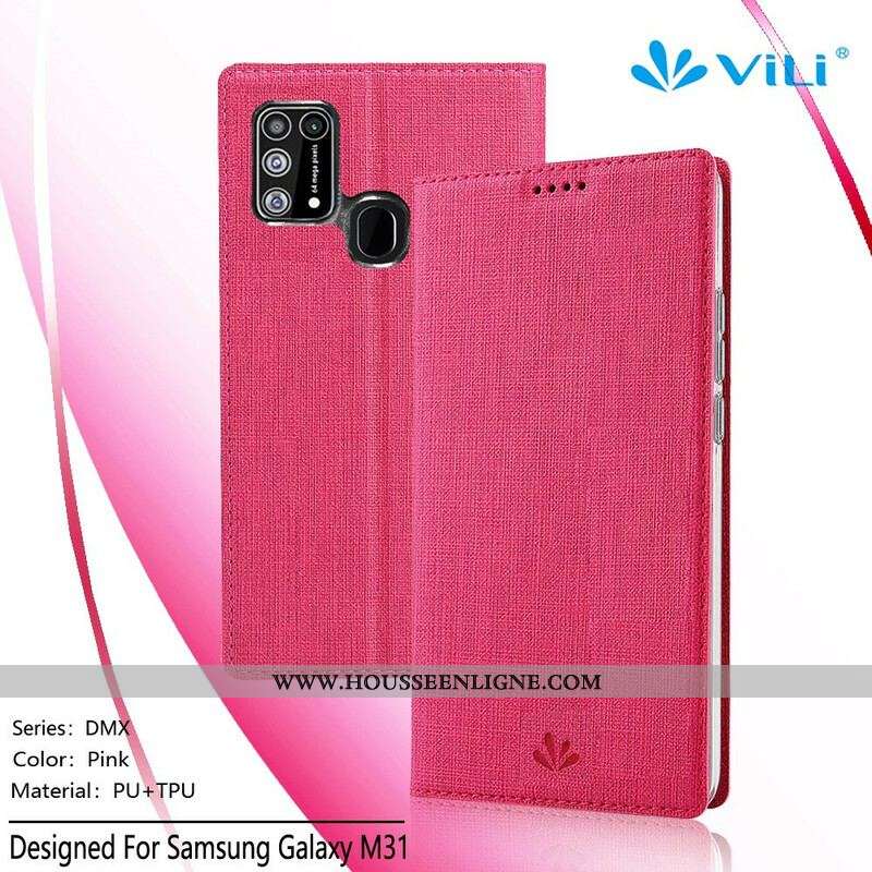 Flip Cover Samsung Galaxy M31 Texturée VILI DMX