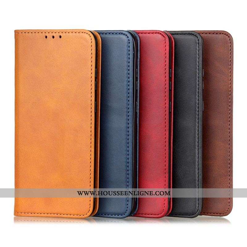 Flip Cover Samsung Galaxy M32 Cuir Fendu