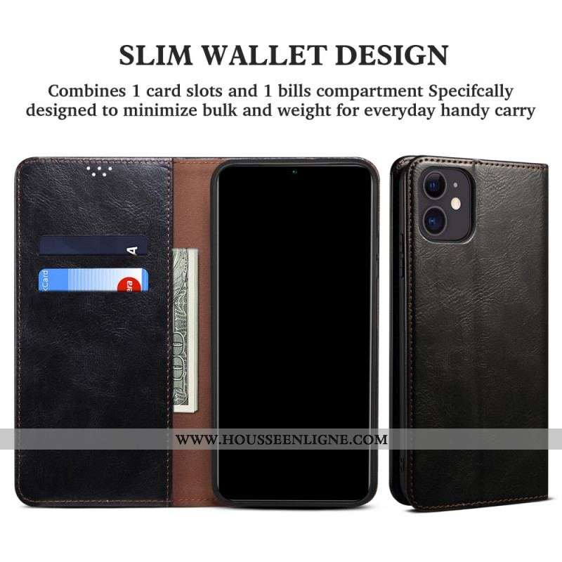 Flip Cover Samsung Galaxy M32 Simili Cuir Ciré