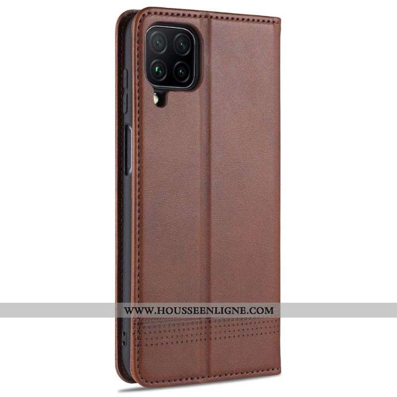 Flip Cover Samsung Galaxy M32 Style Cuir AZNS