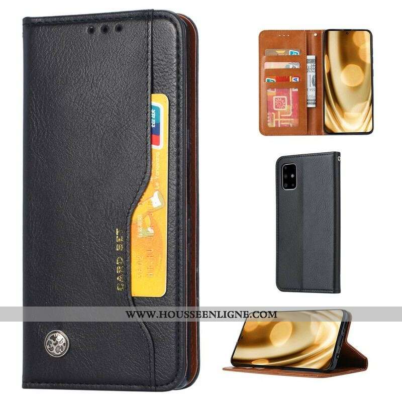 Flip Cover Samsung Galaxy M51 Simili Cuir Porte-Cartes