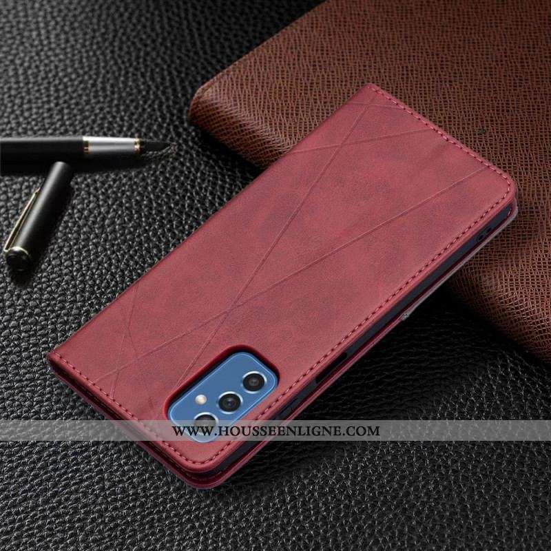 Flip Cover Samsung Galaxy M52 5G Simili Cuir Pattern