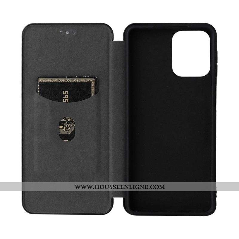 Flip Cover Samsung Galaxy M53 5G Fibre Carbone