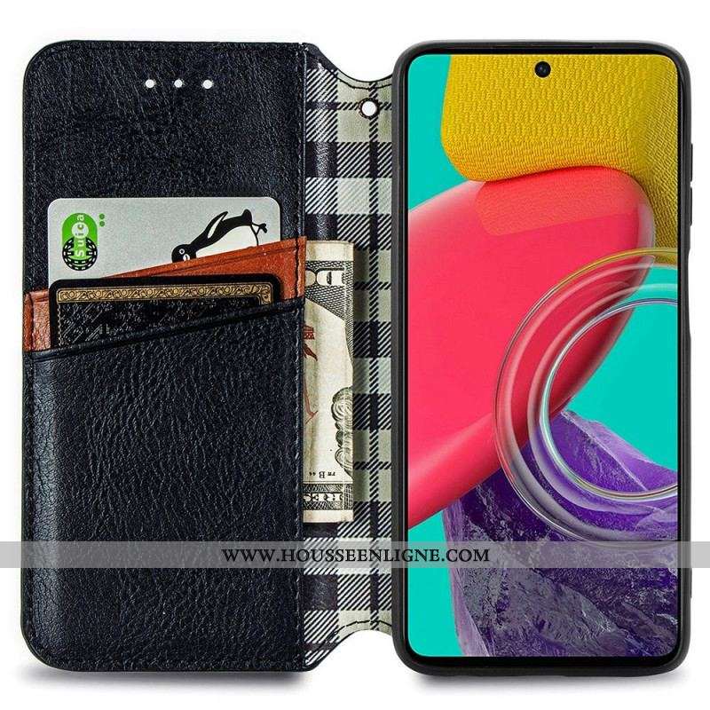 Flip Cover Samsung Galaxy M53 Effet Cuir Motif