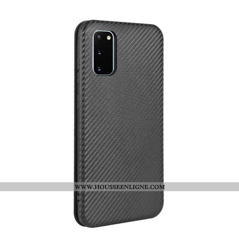 Flip Cover Samsung Galaxy S20 FE Fibre Carbone