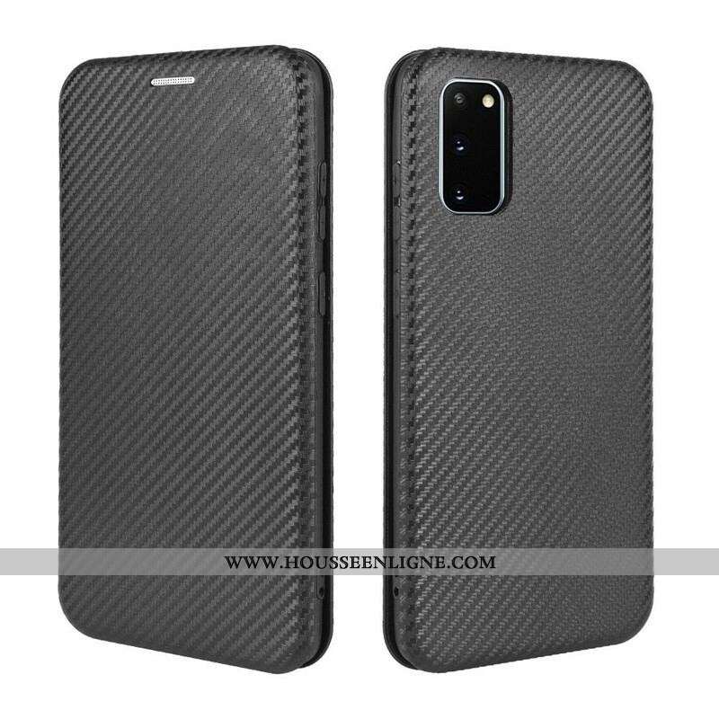 Flip Cover Samsung Galaxy S20 FE Fibre Carbone