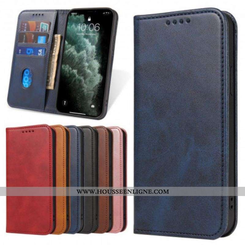 Flip Cover Samsung Galaxy S21 5G Effet Cuir Business Style