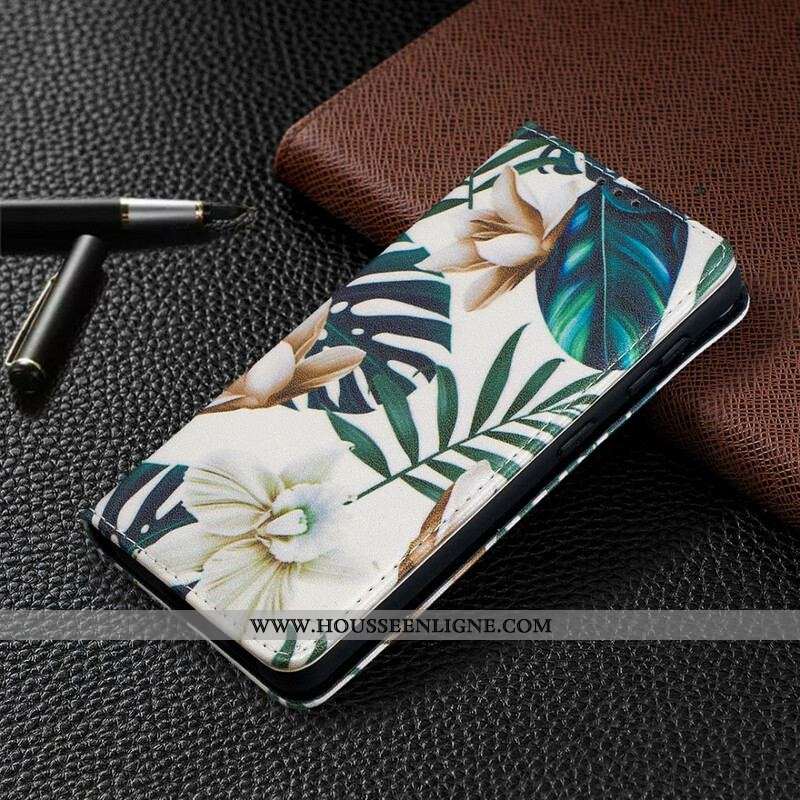 Flip Cover Samsung Galaxy S21 5G Feuilles