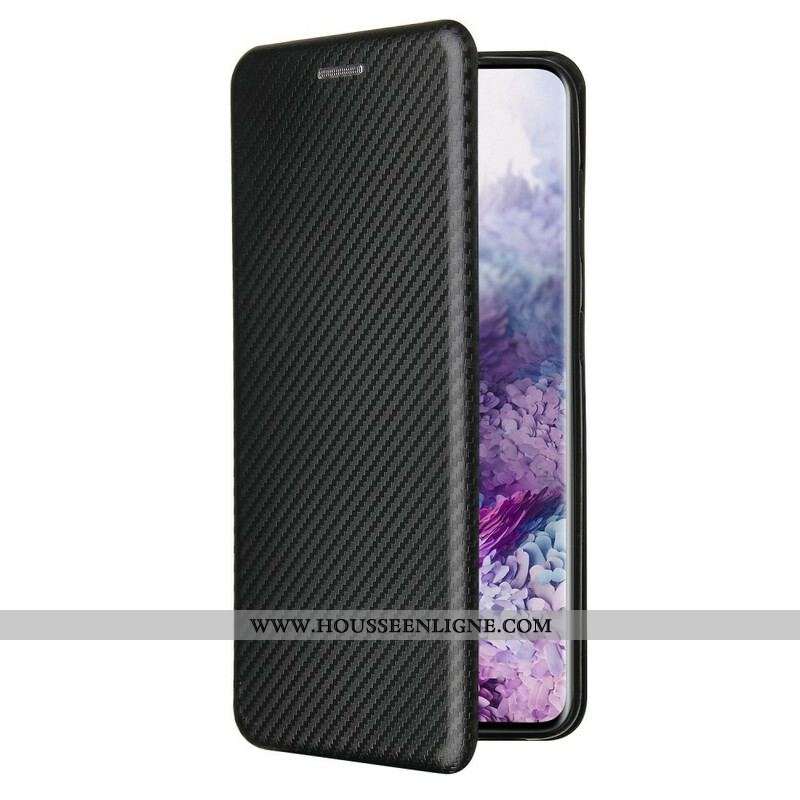 Flip Cover Samsung Galaxy S21 5G Fibre Carbone