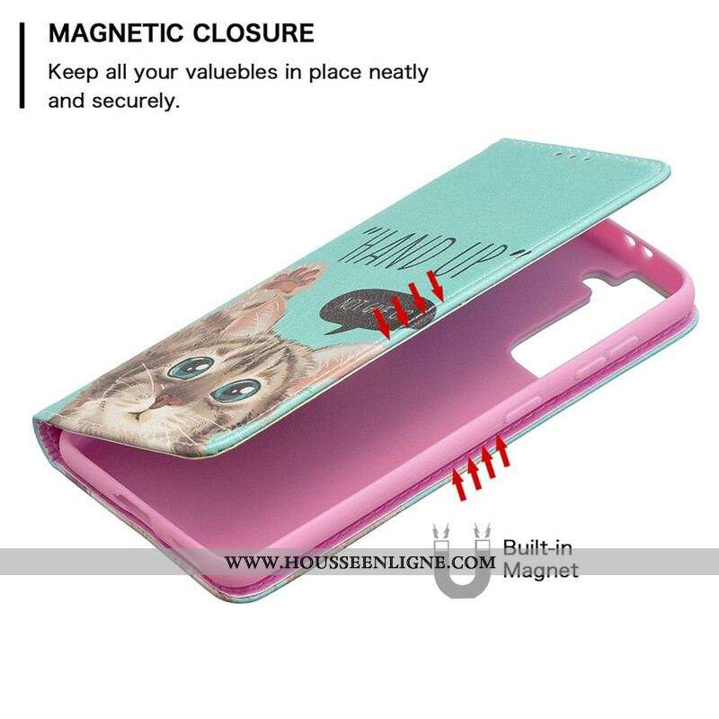 Flip Cover Samsung Galaxy S21 5G Hand Up