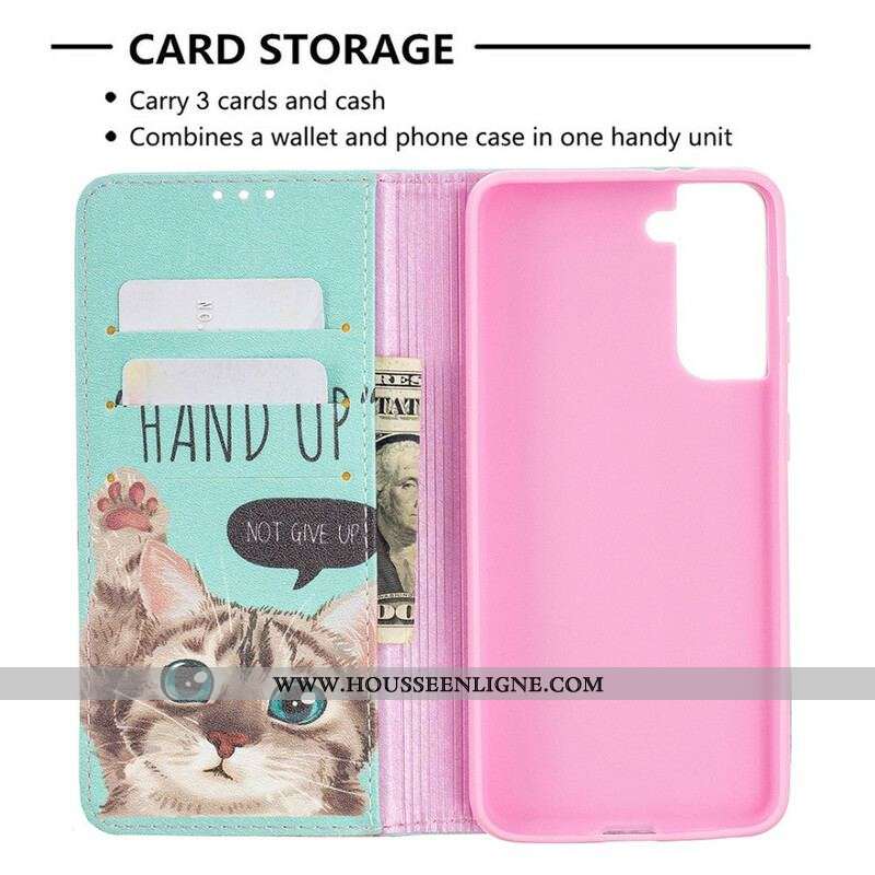 Flip Cover Samsung Galaxy S21 5G Hand Up