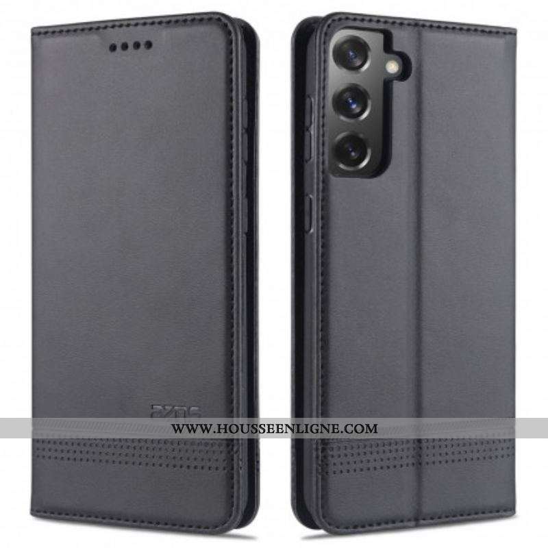 Flip Cover Samsung Galaxy S21 5G Style Cuir AZNS