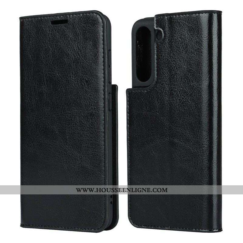 Flip Cover Samsung Galaxy S21 FE Cuir Véritable Proposition Couleurs