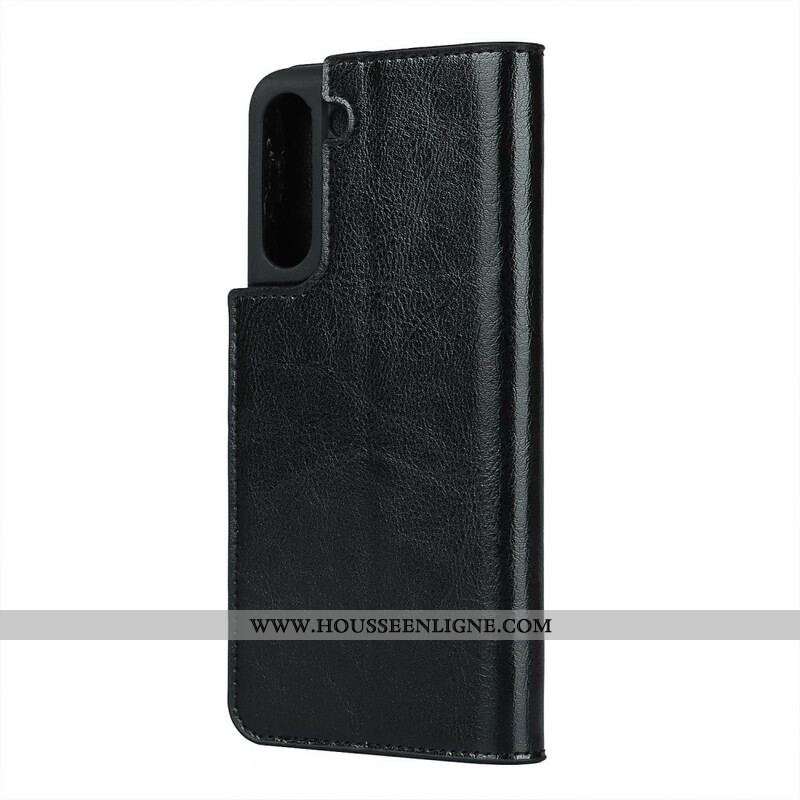 Flip Cover Samsung Galaxy S21 FE Cuir Véritable Proposition Couleurs