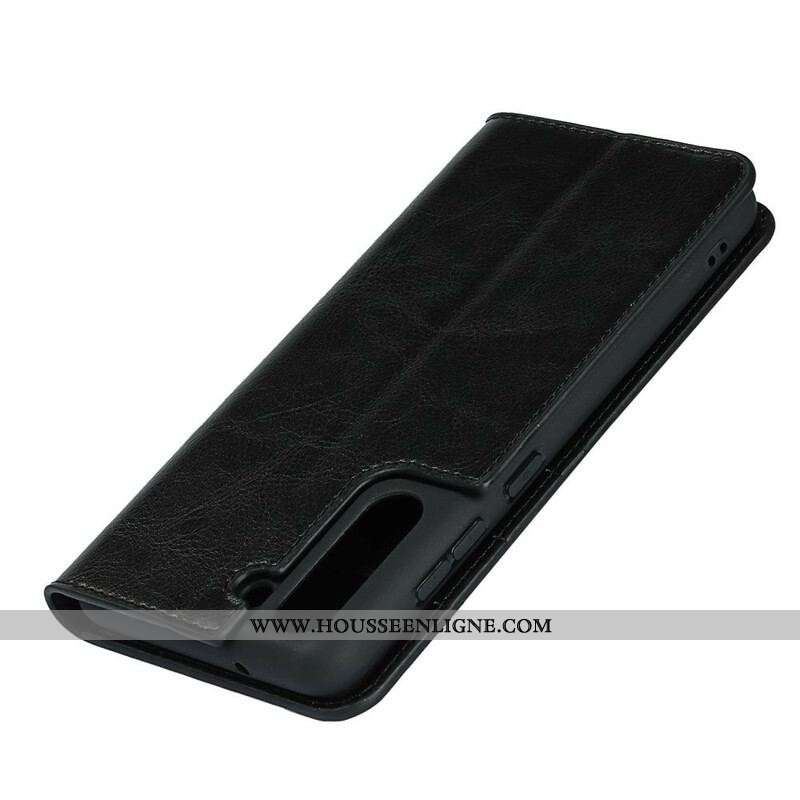 Flip Cover Samsung Galaxy S21 FE Cuir Véritable Proposition Couleurs