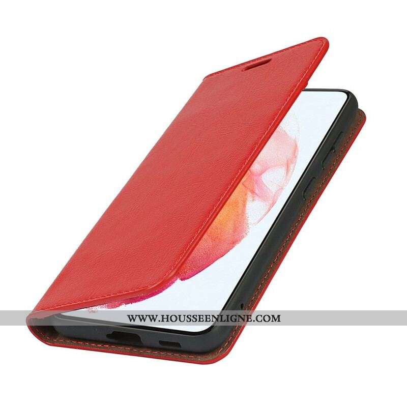 Flip Cover Samsung Galaxy S21 FE Cuir Véritable