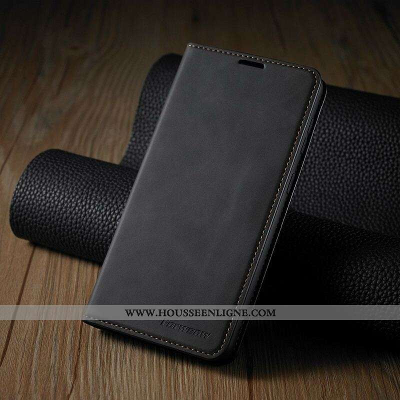 Flip Cover Samsung Galaxy S21 FE Effet Cuir FORWENW