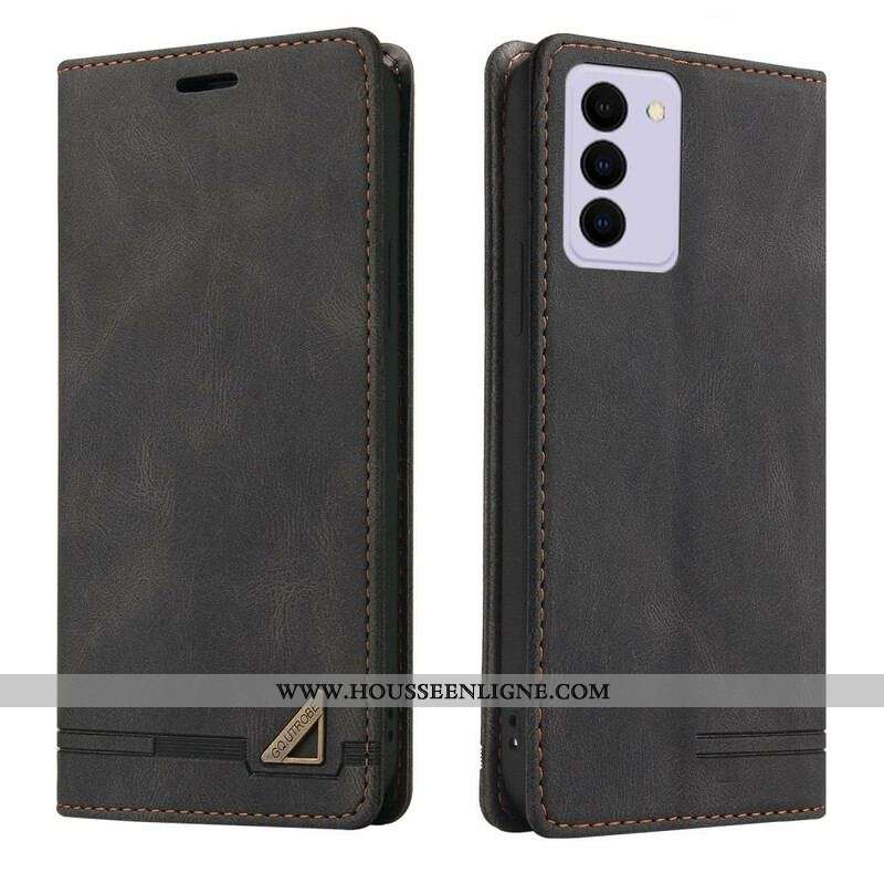 Flip Cover Samsung Galaxy S21 FE Simili Cuir GQ.UTROBE