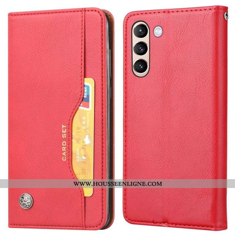 Flip Cover Samsung Galaxy S21 FE Simili Cuir Porte-Cartes