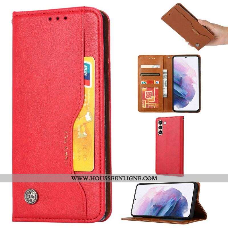 Flip Cover Samsung Galaxy S21 FE Simili Cuir Porte-Cartes