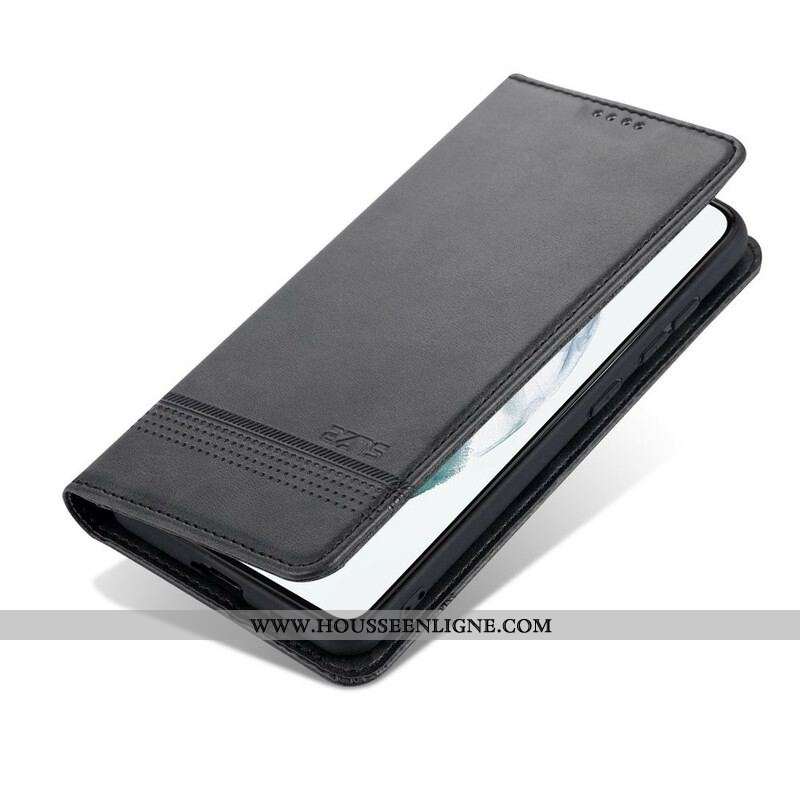 Flip Cover Samsung Galaxy S21 FE Style Cuir AZNS