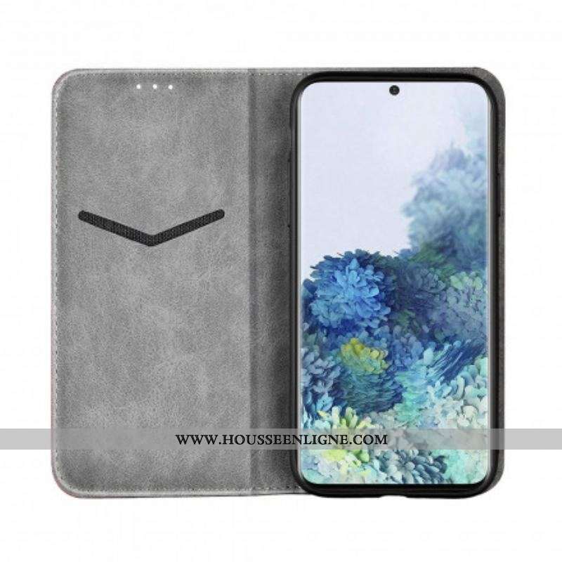 Flip Cover Samsung Galaxy S21 Plus 5G Bicolore Effet Cuir