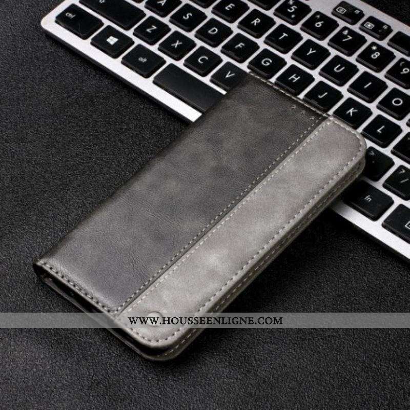 Flip Cover Samsung Galaxy S21 Plus 5G Bicolore Effet Cuir