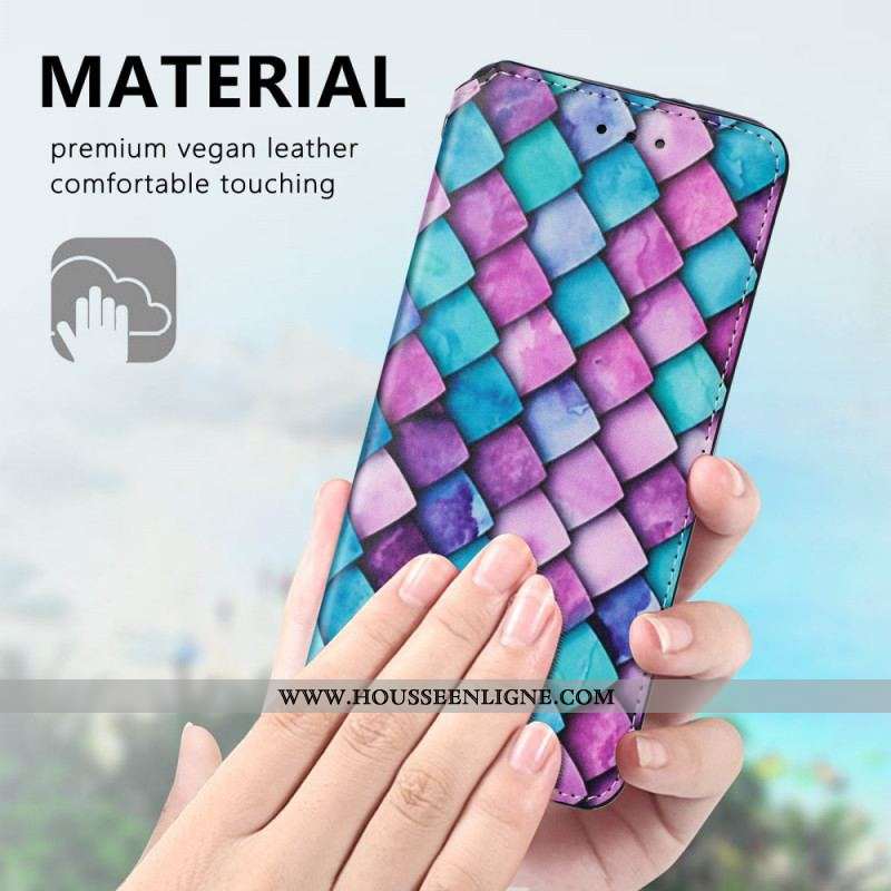 Flip Cover Samsung Galaxy S21 Ultra 5G Motif Coloré Surprenant