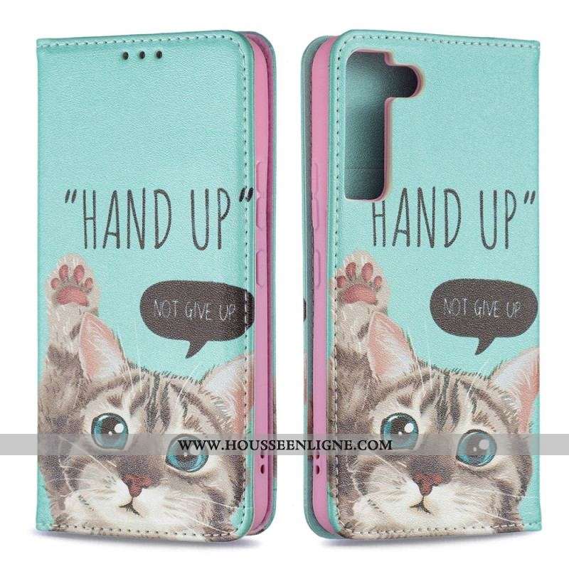 Flip Cover Samsung Galaxy S22 5G Hand Up