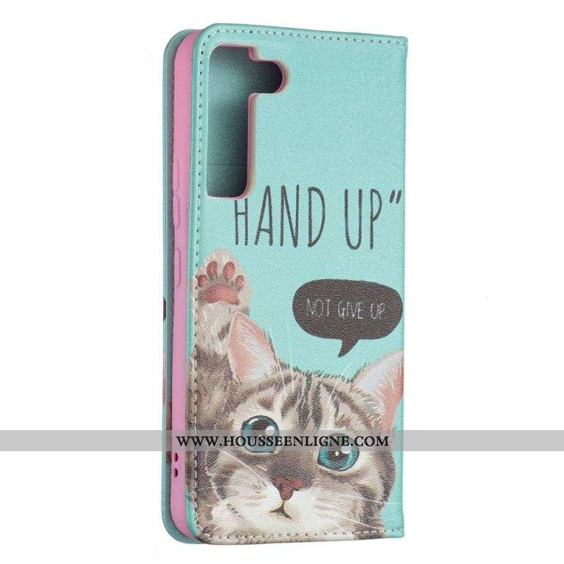 Flip Cover Samsung Galaxy S22 5G Hand Up