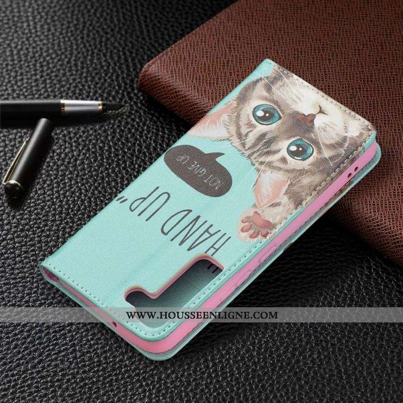 Flip Cover Samsung Galaxy S22 5G Hand Up