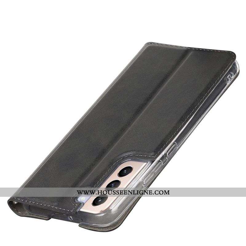 Flip Cover Samsung Galaxy S22 5G Simili Cuir Classe à Lanière