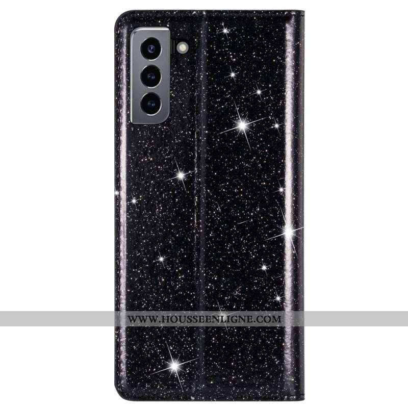 Flip Cover Samsung Galaxy S22 5G Style Paillettes