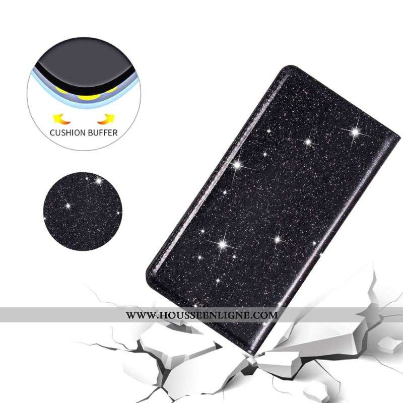 Flip Cover Samsung Galaxy S22 5G Style Paillettes