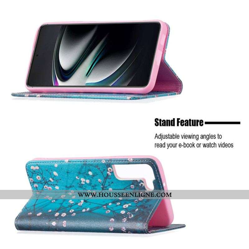 Flip Cover Samsung Galaxy S22 Plus 5G Branches Fleuries