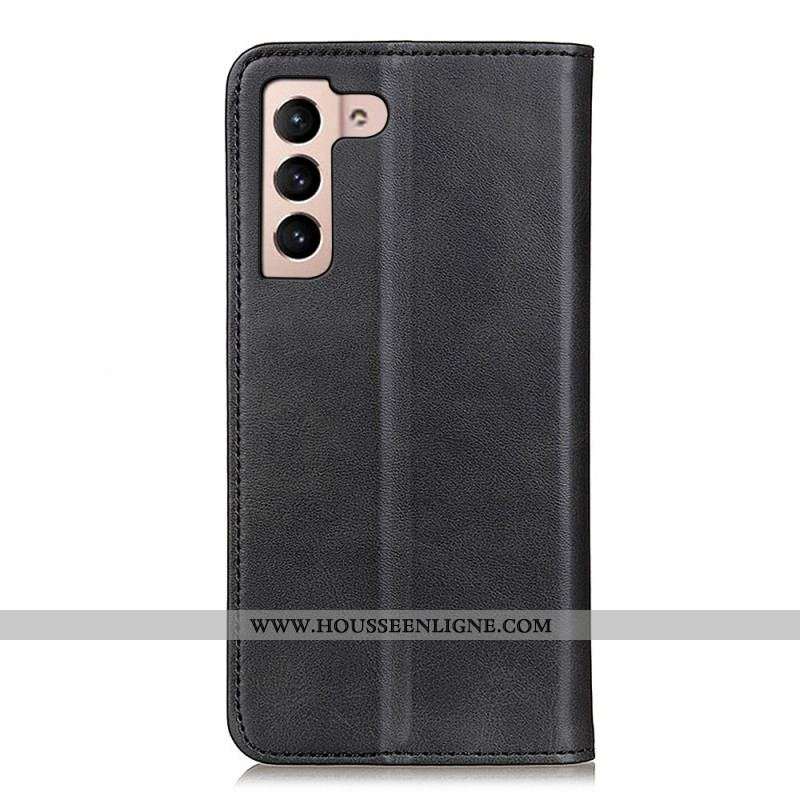 Flip Cover Samsung Galaxy S22 Plus 5G Cuir Fendu Élégance