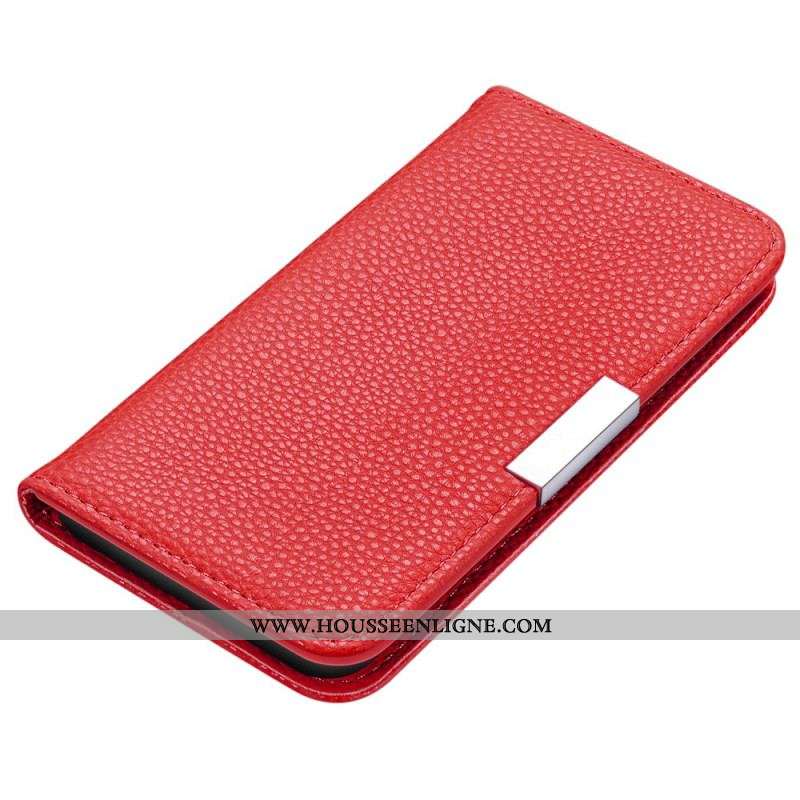 Flip Cover Samsung Galaxy S22 Plus 5G Simili Cuir Litchi Ultra Chic