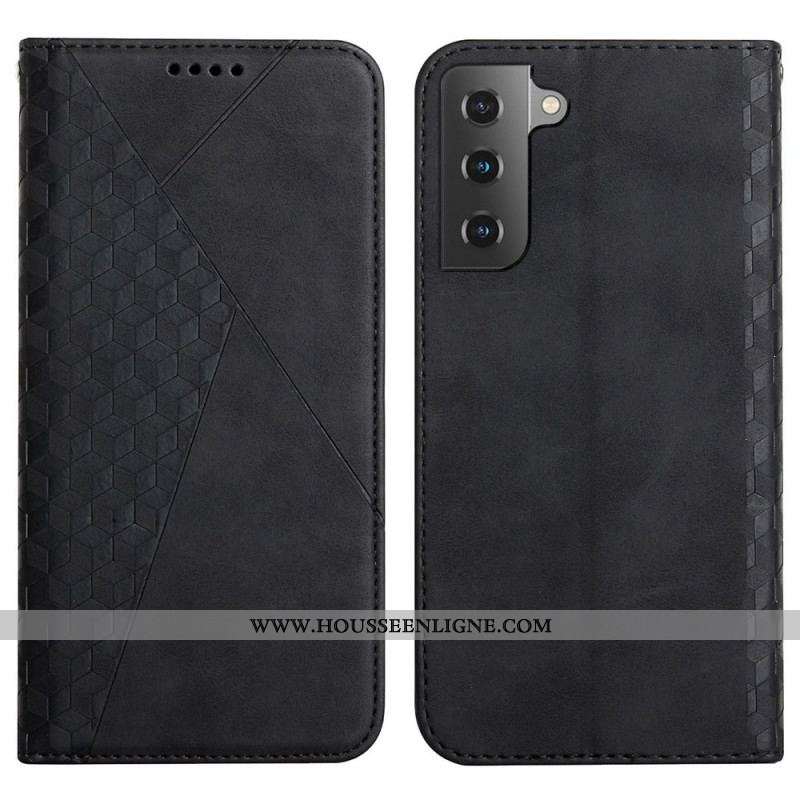 Flip Cover Samsung Galaxy S22 Plus 5G Style Cuir Texture Diamant