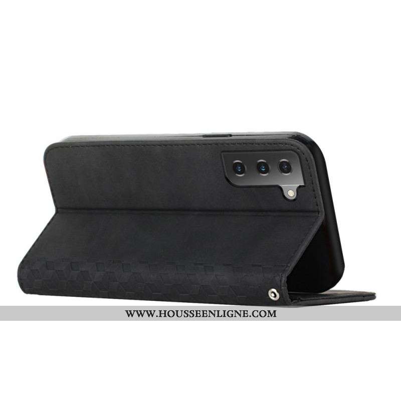 Flip Cover Samsung Galaxy S22 Plus 5G Style Cuir Texture Diamant