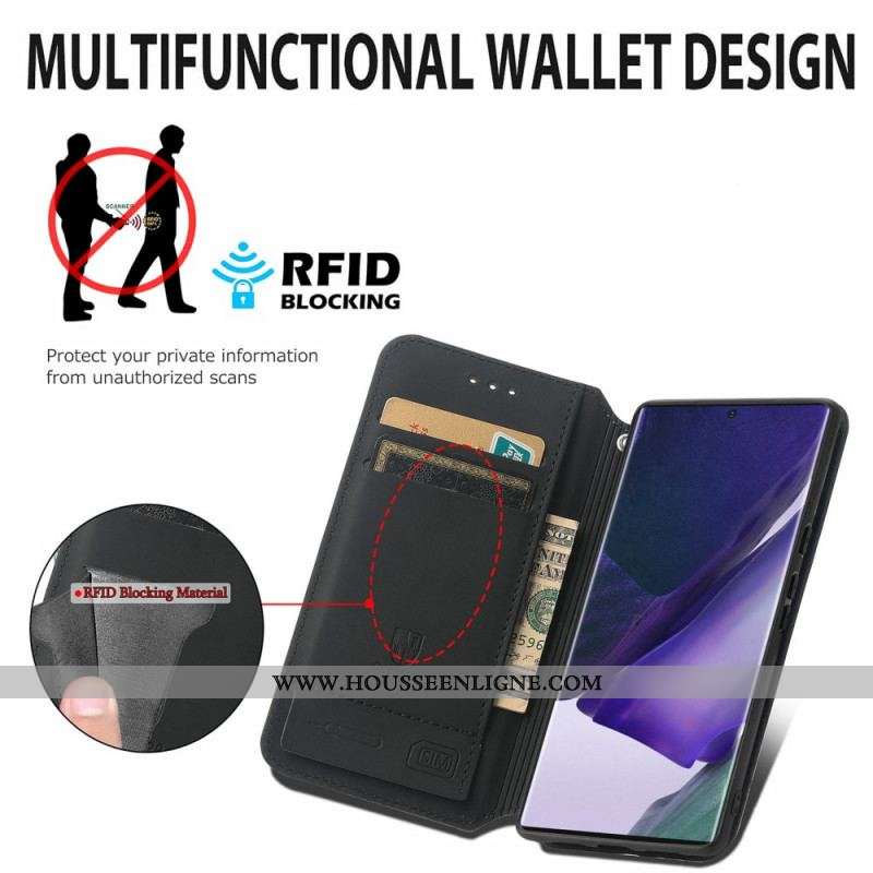 Flip Cover Samsung Galaxy S22 Ultra 5G Design RFID Caseneo