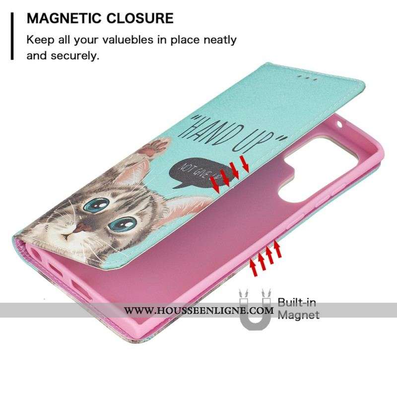 Flip Cover Samsung Galaxy S22 Ultra 5G Hand Up