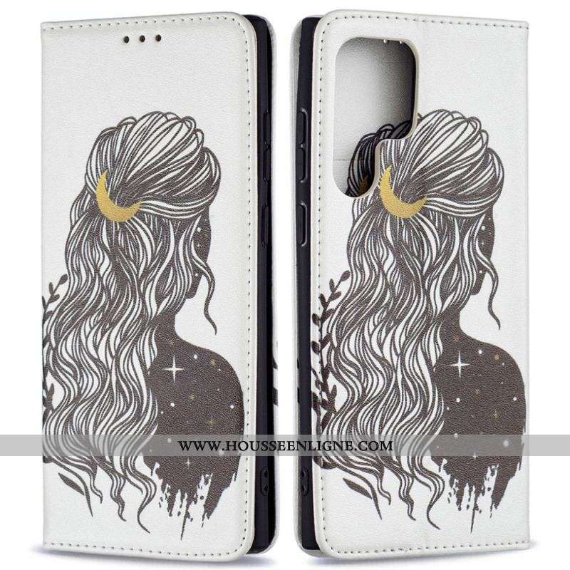 Flip Cover Samsung Galaxy S22 Ultra 5G Jolie Chevelure