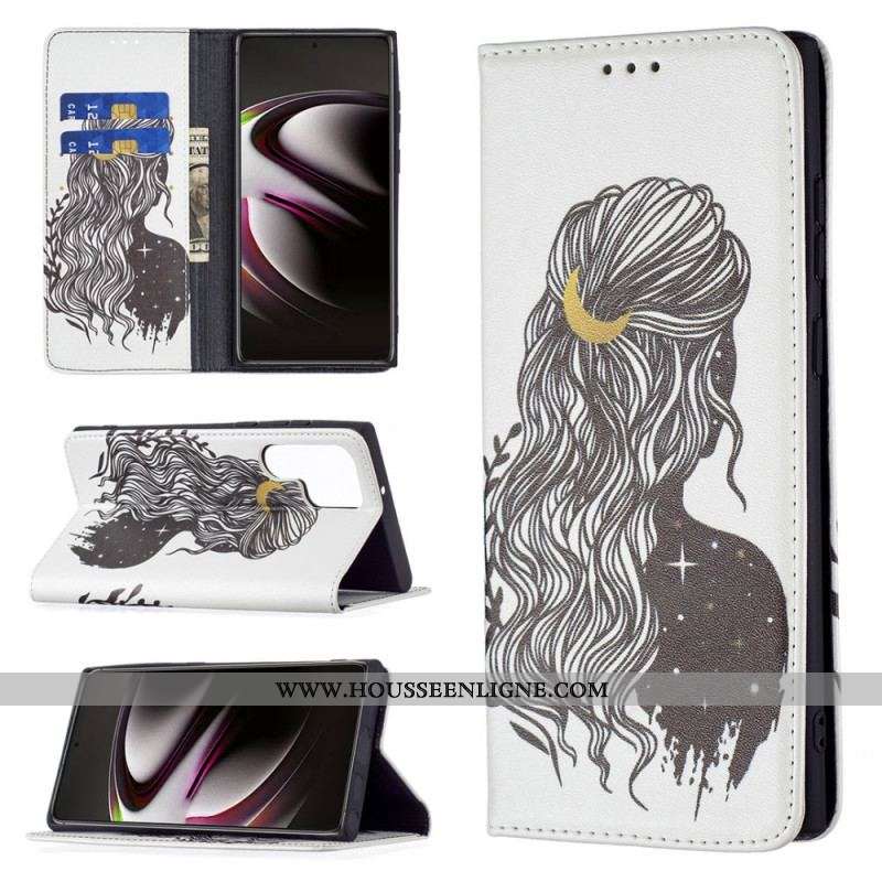 Flip Cover Samsung Galaxy S22 Ultra 5G Jolie Chevelure