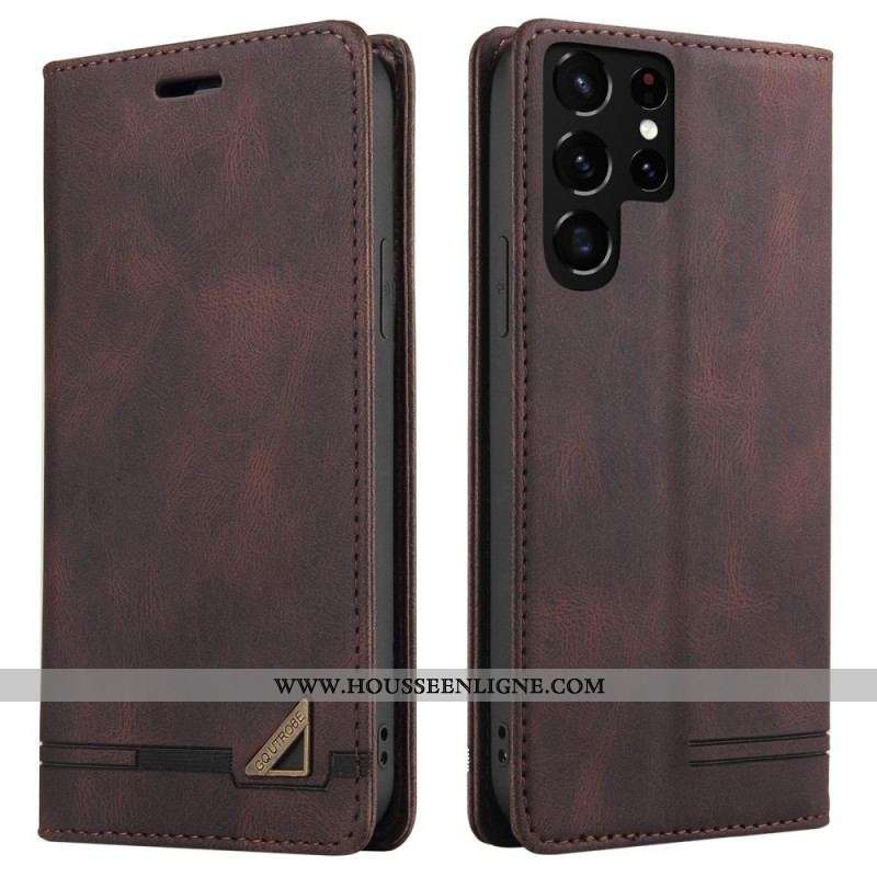 Flip Cover Samsung Galaxy S22 Ultra 5G Simili Cuir GQ.UTROBE